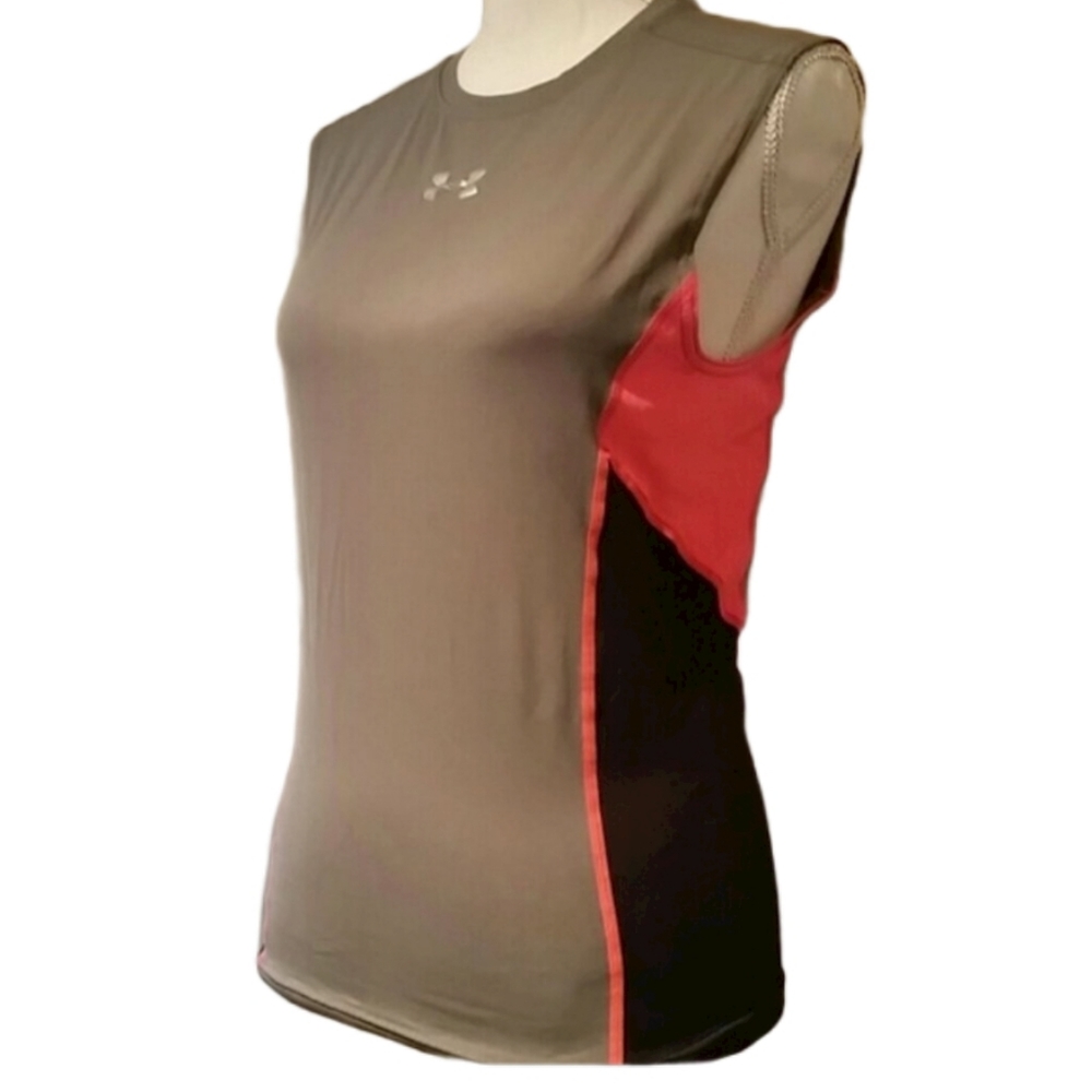 Under Armour Grey Sleeveless Top EUC sz L